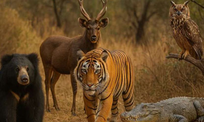 animals in ranthambore